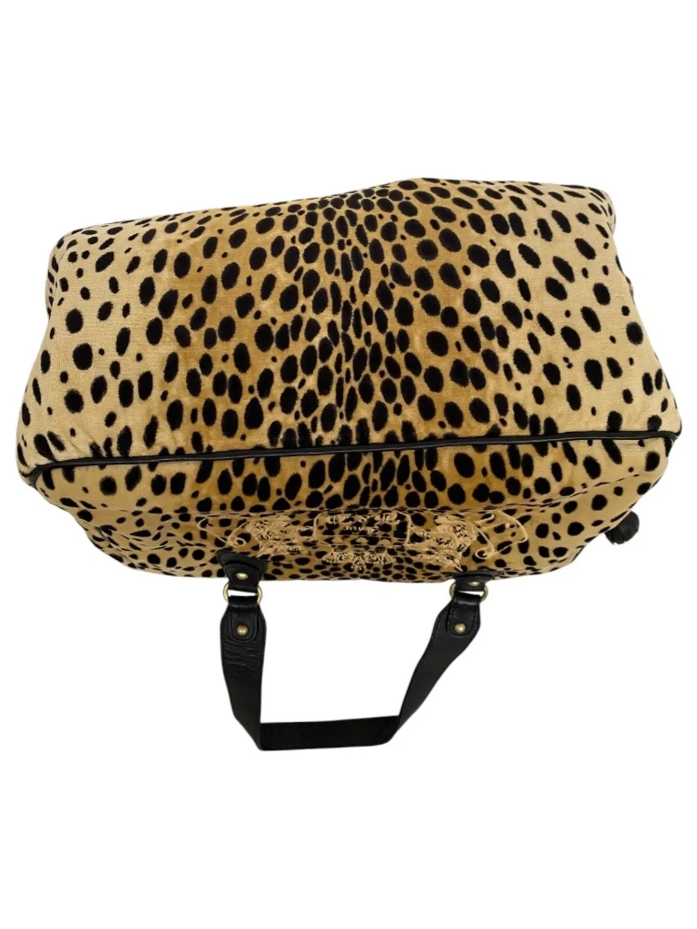 Vintage RARE Juicy Couture Cheetah Velour Pet Carrier Bag Y2K Doggy Couture